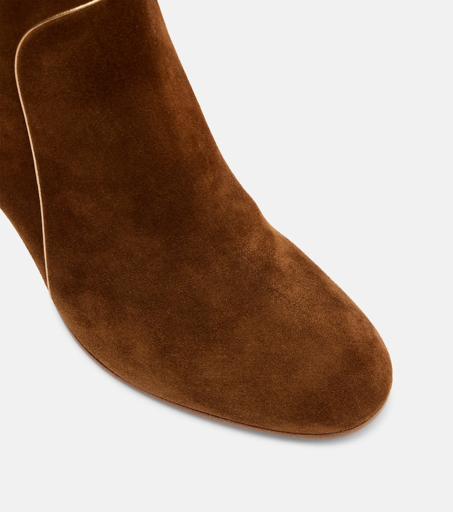 Gianvito Rossi Juliette 85 suede ankle boots