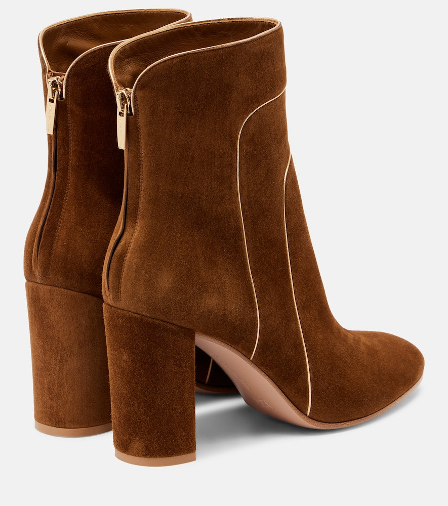 Gianvito Rossi Juliette 85 suede ankle boots