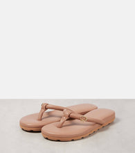 Gianvito Rossi Juno leather thong sandals