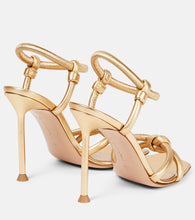 Gianvito Rossi Juno metallic leather sandals