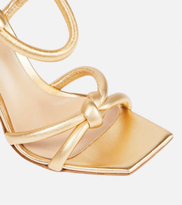Gianvito Rossi Juno metallic leather sandals