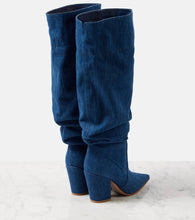 Gianvito Rossi Keinna 85 denim over-the-knee boots
