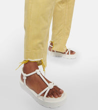 Gianvito Rossi Knot leather flatform sandals