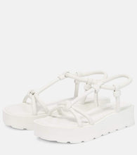 Gianvito Rossi Knot leather flatform sandals
