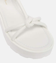 Gianvito Rossi Knot leather flatform sandals
