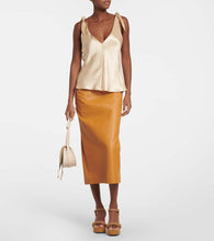 Gianvito Rossi Leather and suede platform sandals