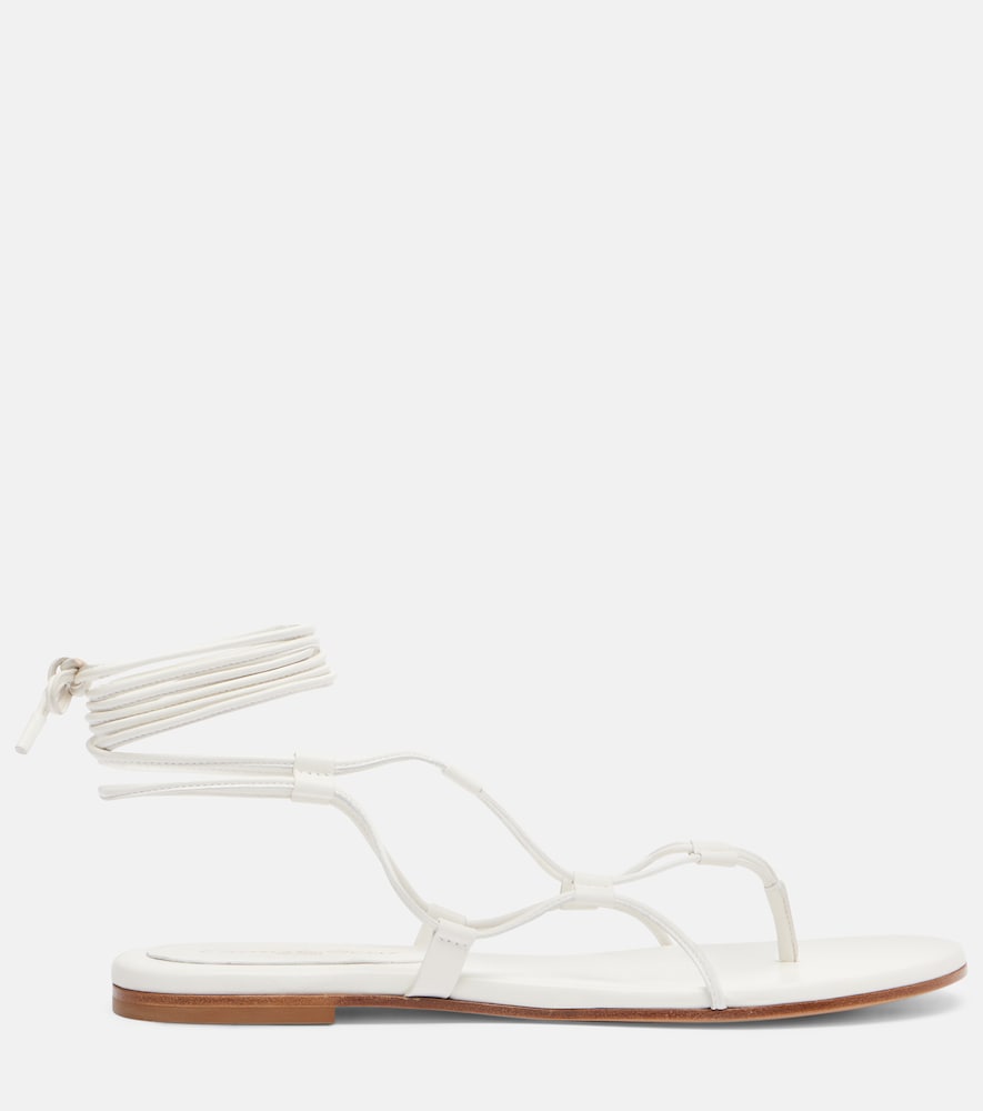 Gianvito Rossi Leather gladiator sandals