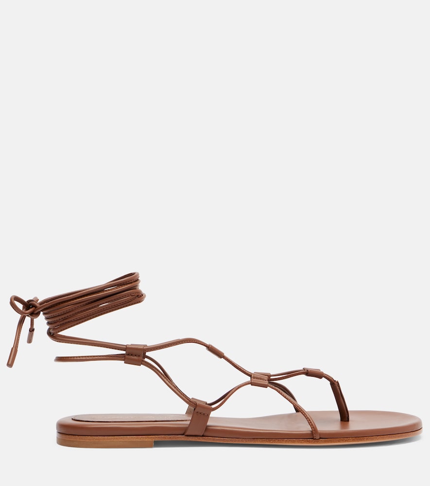 Gianvito Rossi Leather gladiator sandals