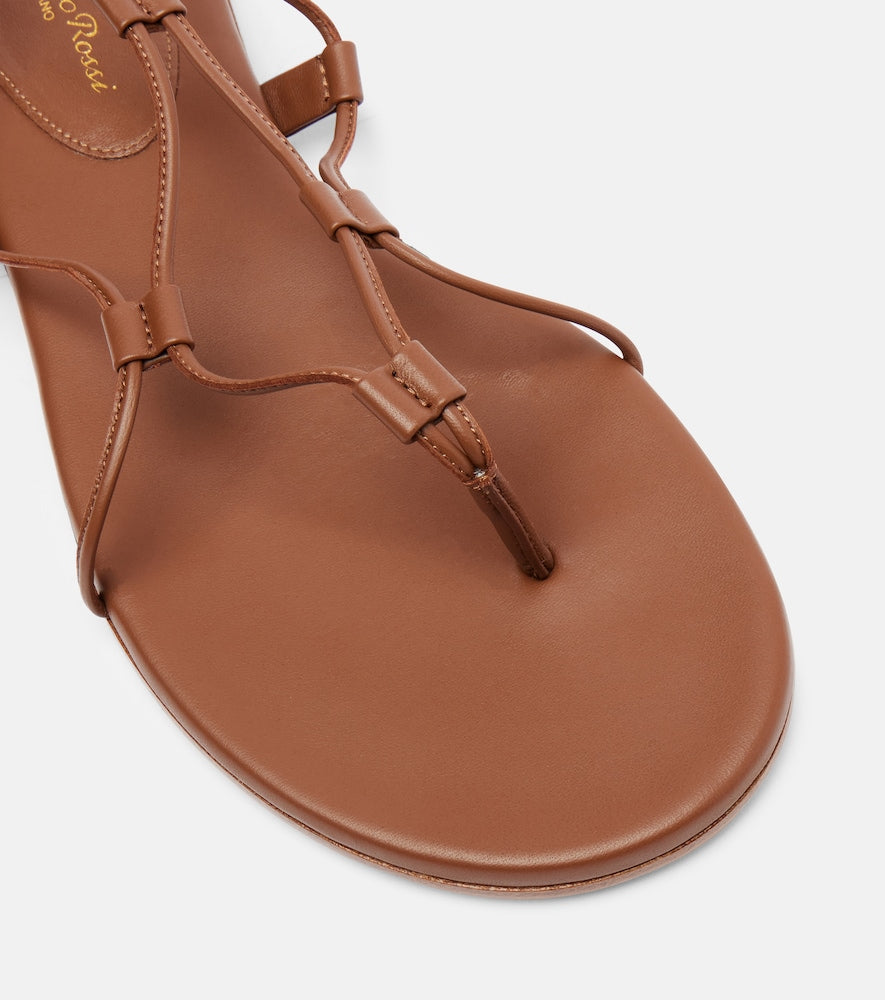 Gianvito Rossi Leather gladiator sandals