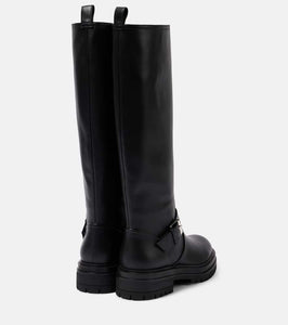 Gianvito Rossi Leather knee-high boots