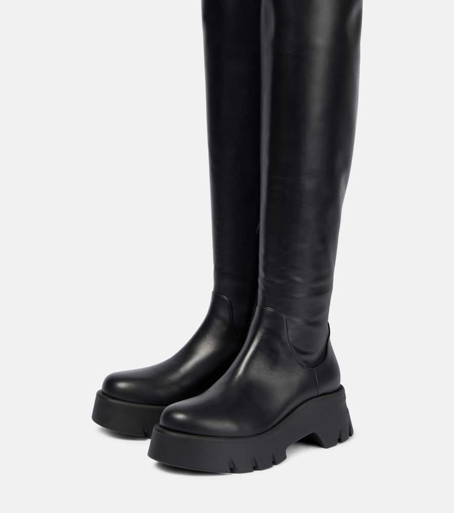 Gianvito Rossi Leather knee-high boots