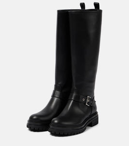 Gianvito Rossi Leather knee-high boots