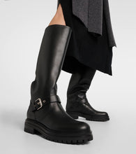 Gianvito Rossi Leather knee-high boots