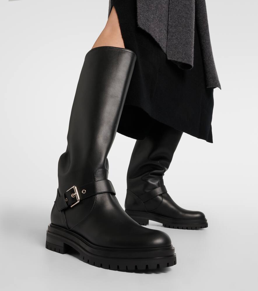 Gianvito Rossi Leather knee-high boots