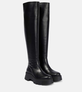 Gianvito Rossi Leather knee-high boots