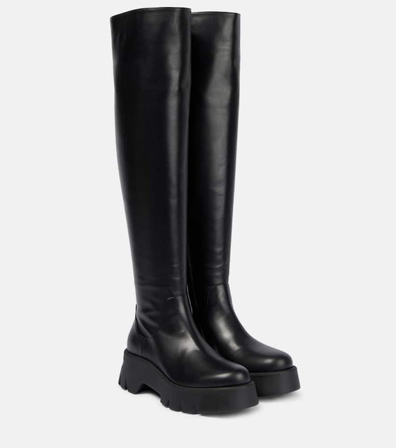 Gianvito Rossi Leather knee-high boots