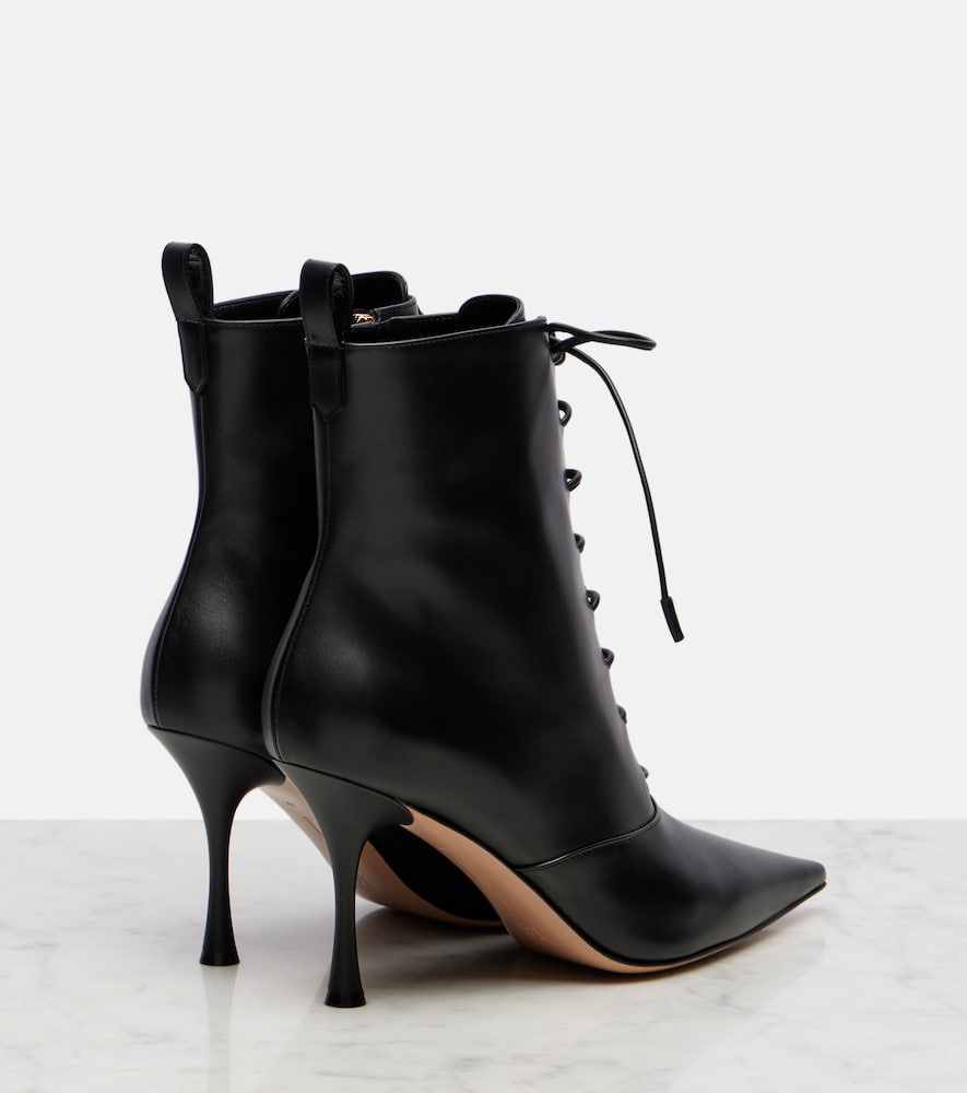Gianvito Rossi Leather lace-up boots