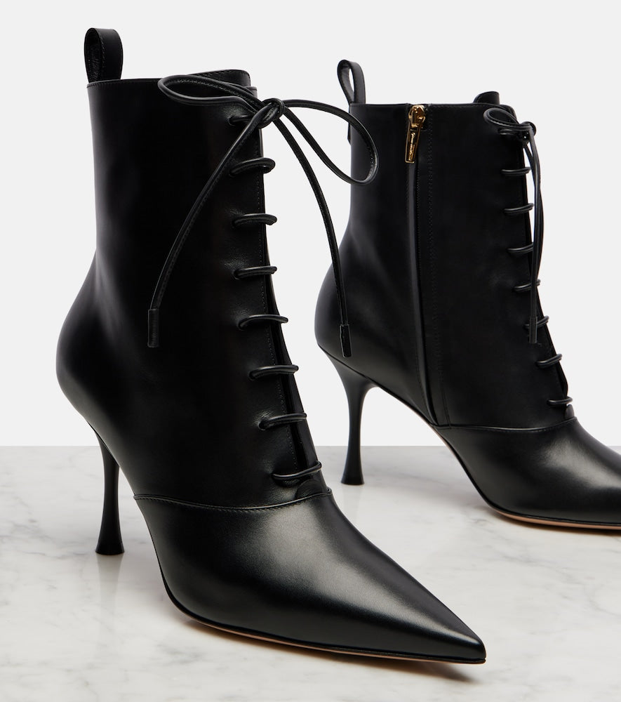 Gianvito Rossi Leather lace-up boots