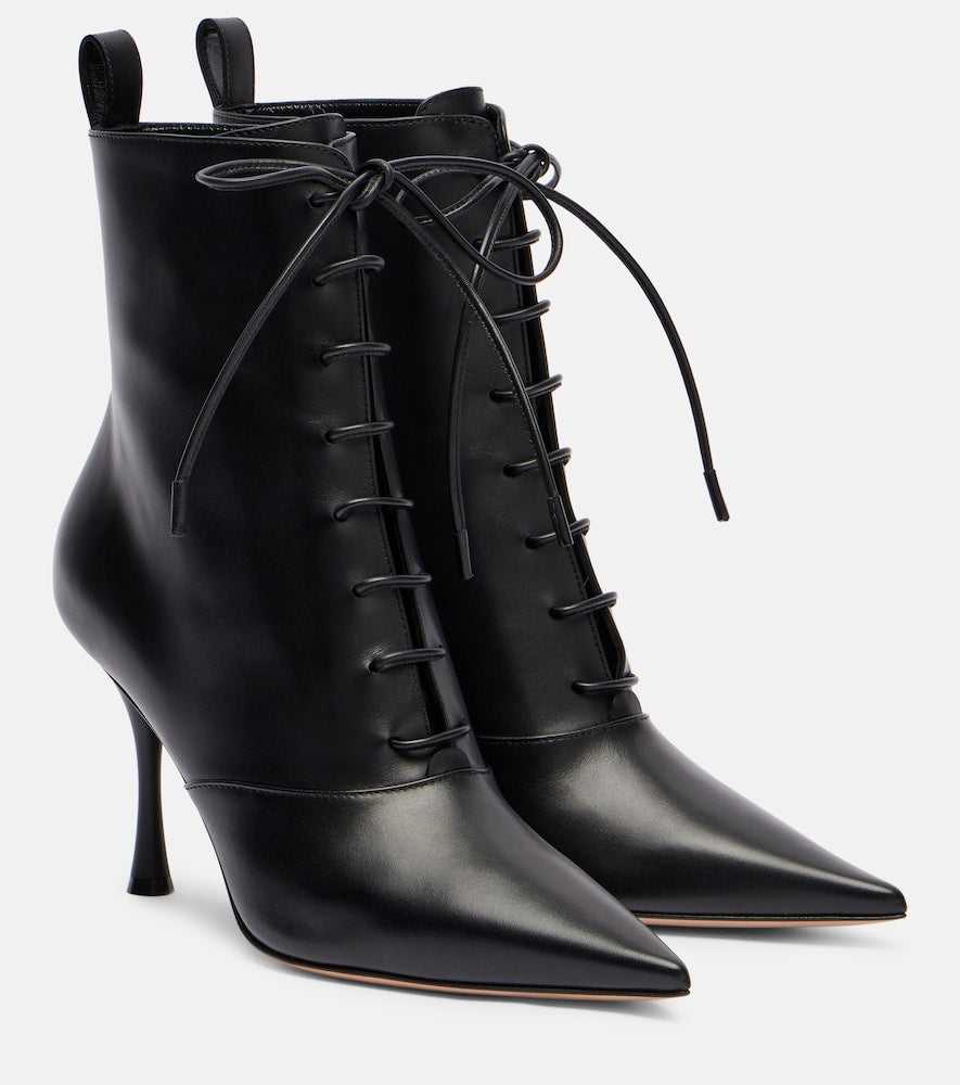Gianvito Rossi Leather lace-up boots