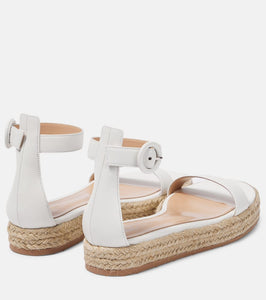 Gianvito Rossi Leather platform sandals