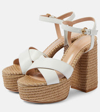 Gianvito Rossi Leather platform sandals