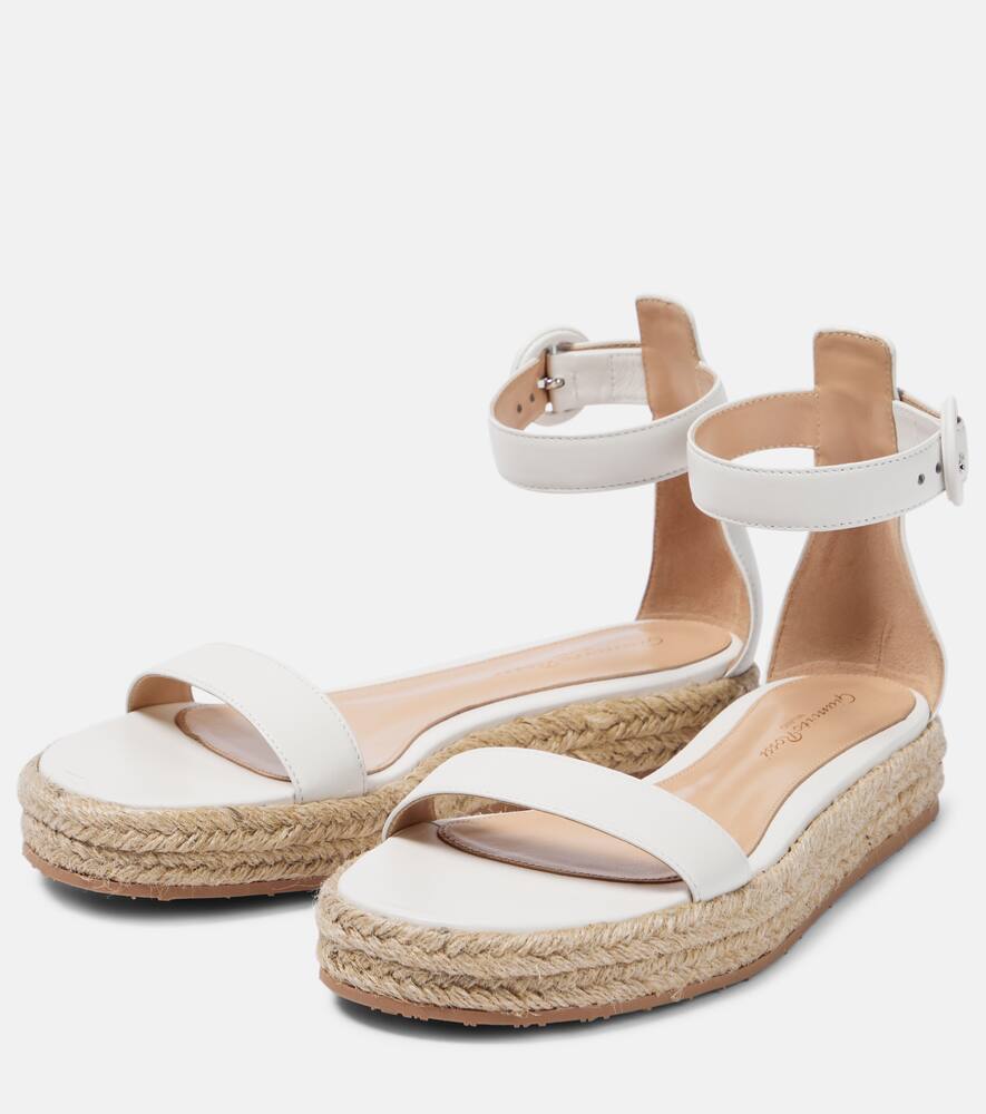 Gianvito Rossi Leather platform sandals