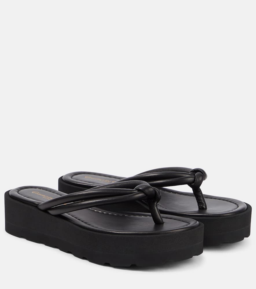 Gianvito Rossi Leather thong sandals