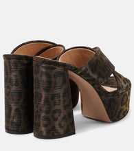 Gianvito Rossi Leopard-print  platform mules