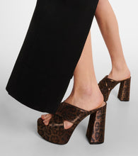 Gianvito Rossi Leopard-print  platform mules