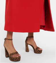 Gianvito Rossi Leopard-print suede platform sandals