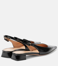 Gianvito Rossi Lindsay patent leather slingback flats