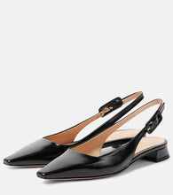 Gianvito Rossi Lindsay patent leather slingback flats