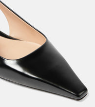 Gianvito Rossi Lindsay patent leather slingback flats