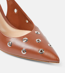 Gianvito Rossi Lydia 70 leather slingback sandals