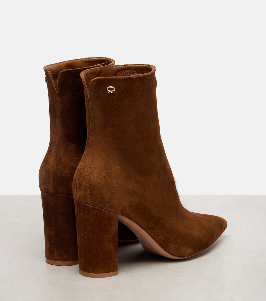 Gianvito Rossi Lyell 85 suede ankle boots