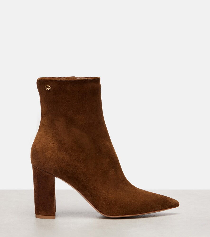 Gianvito Rossi Lyell 85 suede ankle boots