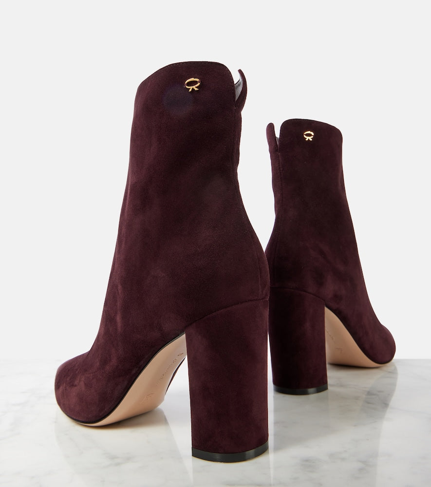 Gianvito Rossi Lyell suede ankle boots