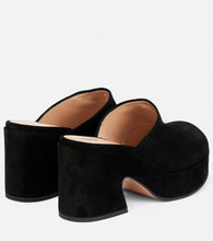 Gianvito Rossi Lyss suede platform clogs