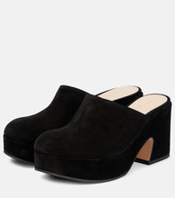 Gianvito Rossi Lyss suede platform clogs