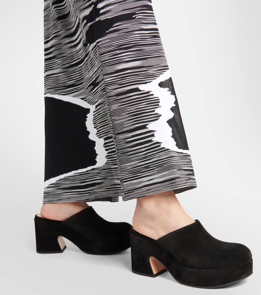 Gianvito Rossi Lyss suede platform clogs