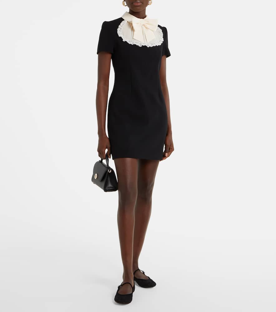 Gianvito Rossi MJ leather-trimmed lace ballet flats