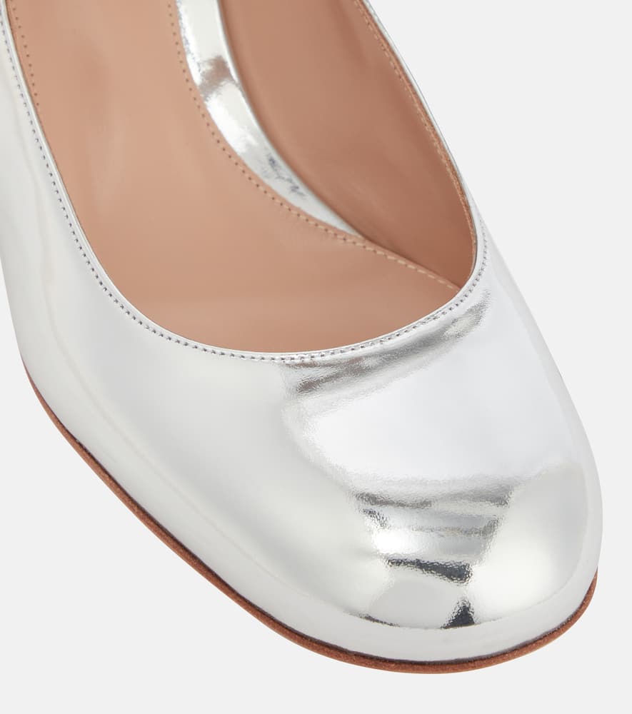 Gianvito Rossi Mary Jane metallic leather pumps