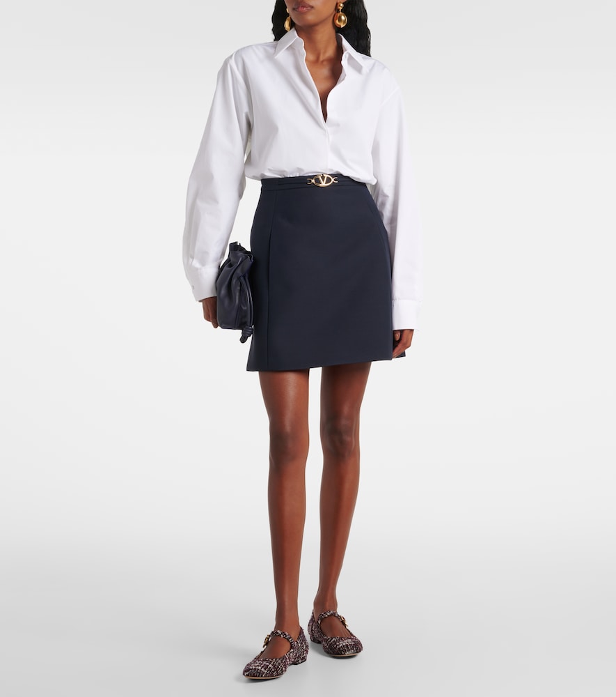 Gianvito Rossi Mary Ribbon Bouclé Mary Jane flats