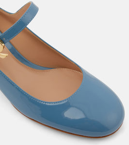 Gianvito Rossi Mary Ribbon patent leather Mary Jane pumps