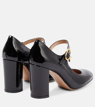 Gianvito Rossi Mary Ribbon patent leather pumps