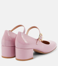 Gianvito Rossi Mary Ribbon patent leather pumps