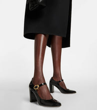 Gianvito Rossi Mary Ribbon patent leather pumps