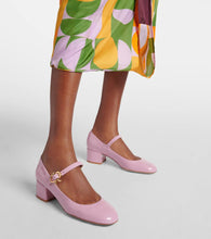 Gianvito Rossi Mary Ribbon patent leather pumps