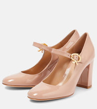 Gianvito Rossi Mary Ribbon patent leather pumps