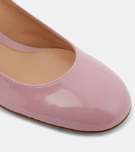 Gianvito Rossi Mary Ribbon patent leather pumps